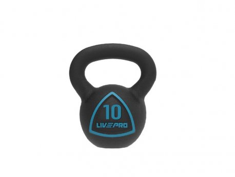 LivePro Kettlebell (Rusko zvono) od livenog gvožđa - 10 kg - LP8041