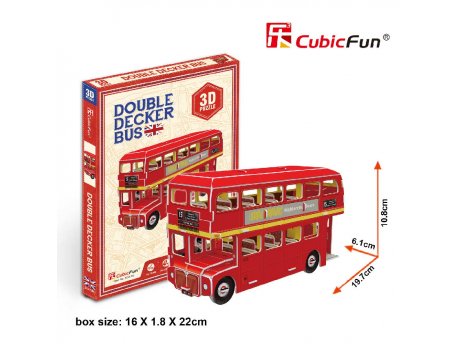 CUBICFUN PUZZLE DOUBLE DECKER BUS S3018