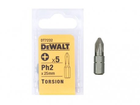 DeWALT Odvijač bit torison PH2/25 5 kom, DT7232