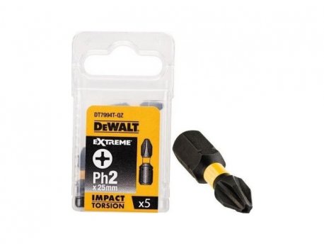 DeWALT DT7994T odvijač PH2/25 torison impact 5kom