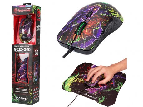 MARVO Set Miš+Podloga G932+G20