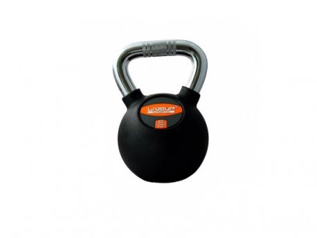 LiveUp Kettlebell Rusko zvono gumirani, 20 kg - LS2044