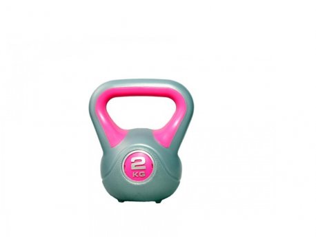 LiveUp Kettlebell Rusko zvono 2 kg, plastični- LS2047
