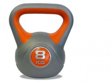 LiveUp Kettlebell Rusko zvono 8 kg, plastični - LS2047