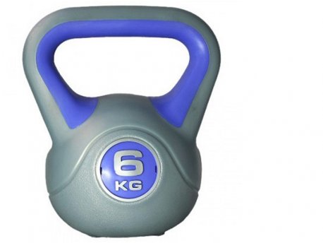 LiveUp Kettlebell Rusko zvono 6 kg, plastični - LS2047