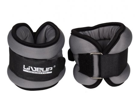 LiveUp Tegovi za noge i ruke sa čičkom 2x1kg, likra - LS3049