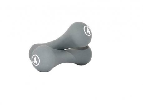 LiveUp Bučice neopren, 2x4kg, sive - LS2002