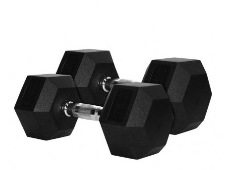 LivePro Bučice gumirane 2x22.5kg, heksagonalne - LP8005