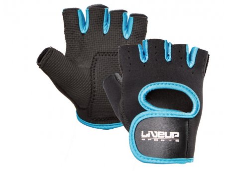 LiveUp Rukavice za fitnes i teretanu crno-plave, L/XL - LS3077