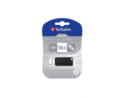 VERBATIM PinStripe 2.0 USB 16GB Black (49063)