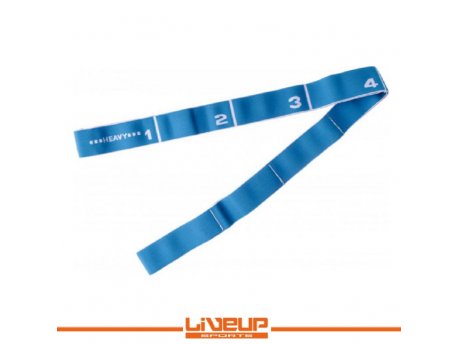 LiveUp LS3660  Elastična traka za vežbanje guma, ekspander 900x40mm, H veliki otpor, plava