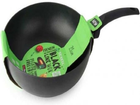 TEXELL Tiganj Wok Black Line TPBL-W28