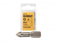 DEWALT ODVIJAC PH1/25 TORSION 5KOM