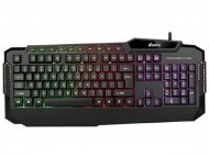XWAVE Tastatura gejmerska multimedijalna sa RGB pozadinskim osvetljenjem crna,USA slova