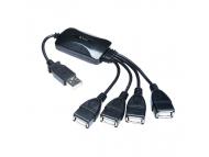 JETION USB hub 4 port, fleksibilni priključci - JT-6101