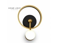 VESTA 468 ZIDNA LAMPA 15W 3000K CRNA/BRUSENO ZLATO