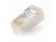 GEMBIRD PLUG5SP/100 shielded modular 30u gold plated LAN konektor RJ45 za FTP SFTP cat5 (pak.100kom) 38702