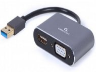 GEMBIRD A-USB3-HDMIVGA-01 USB to HDMI + VGA display adapter, space grey 42547
