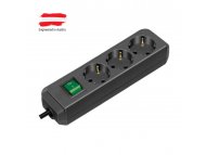 BRENNENSTUHL Razvodnik sa 3 mesta 5m 1.5mm2 + prekidač  1152900