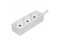 TEHNOELEKTRO Razvodnik sa 3 mesta 3m 2.5mm2 PPK03-3/WH