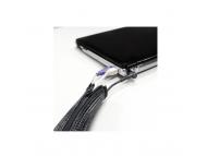 LOGILINK Fleksibilna zaštita za kablove sa rajfešlusom 2m x 30mm crna