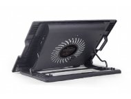 GEMBIRD Postolje sa hladnjakom za laptop do 17 inča, 15cm ventilaror, podešavanje visine, LED (NBS-1F17T-01)