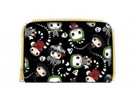 LOUNGEFLY Beetlejuice AOP Zip Around Wallet