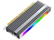 MAIWO Adapter M.2 NVMe na PCI-Express RGB Alu heatsink KT058