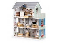 ECO TOYS DRVENA KUĆICA ZA LUTKE SA NAMEŠTAJEM Emma Residence