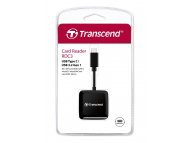 TRANSCEND Tip-C čitač kartica SD/microSD, crni (TS-RDC3)