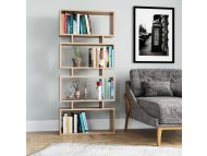 HANAH HOME Polica za knjige Langdon Oak