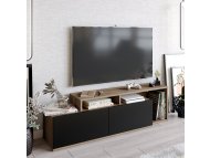 HANAH HOME TV polica Nexera Walnut Black (788DEC4033)