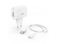 HAMA Kucni Punjac Za IPhone, MFI, Beli 2,4A 12W Premium Kabl 1m