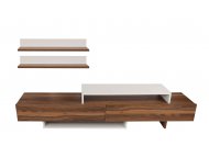 HANAH HOME TV polica Nirvana Teak White (756FRN3042)