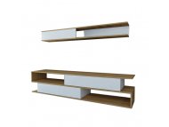 HANAH HOME TV polica Sims Teak White (788DEC3063)