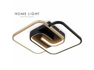 HOME LIGHT Vesta 633 Plafonska svetiljka 40W 3000K CRNA/ZLATO