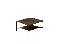 HANAH HOME Sto za dnevnu sobu Black Line Walnut Black 1