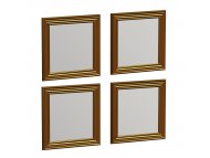 HANAH HOME Ogledalo Loza Gold