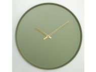 WALLXPERT Dekorativni metalni zidni sat Earthy Metal Wall Clock APS111 Green