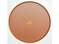 WALLXPERT Dekorativni metalni zidni sat Earthy Metal Wall Clock APS111 Red