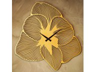 WALLXPERT Dekorativni metalni zidni sat Azalea Metal Wall Clock APS039 70 Red