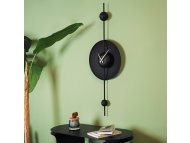 WALLXPERT Dekorativni metalni zidni sat APS138LSS