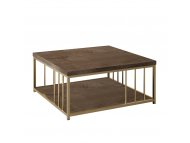 HANAH HOME Sto za dnevnu sobu Zenn Walnut Gold