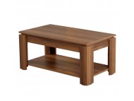 HANAH HOME Sto za dnevnu sobu Shelf Walnut