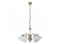 Rabalux Pendelleuchte ‚Francesca‘ – Bronze & Alabasterglas, 5x E14, 55x55x33 Cm