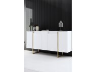 HANAH HOME Komoda Luxe White Gold