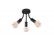 RABALUX Plafonjera Almus 3x60W crna 6808