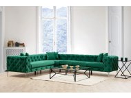 ATELIER DEL SOFA Ugaona garnitura Como Left Green