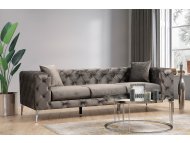 ATELIER DEL SOFA Sofa Como 3 Seater Anthracite