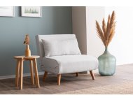 ATELIER DEL SOFA Fotelja Folde Single Teddy Fabric Cream